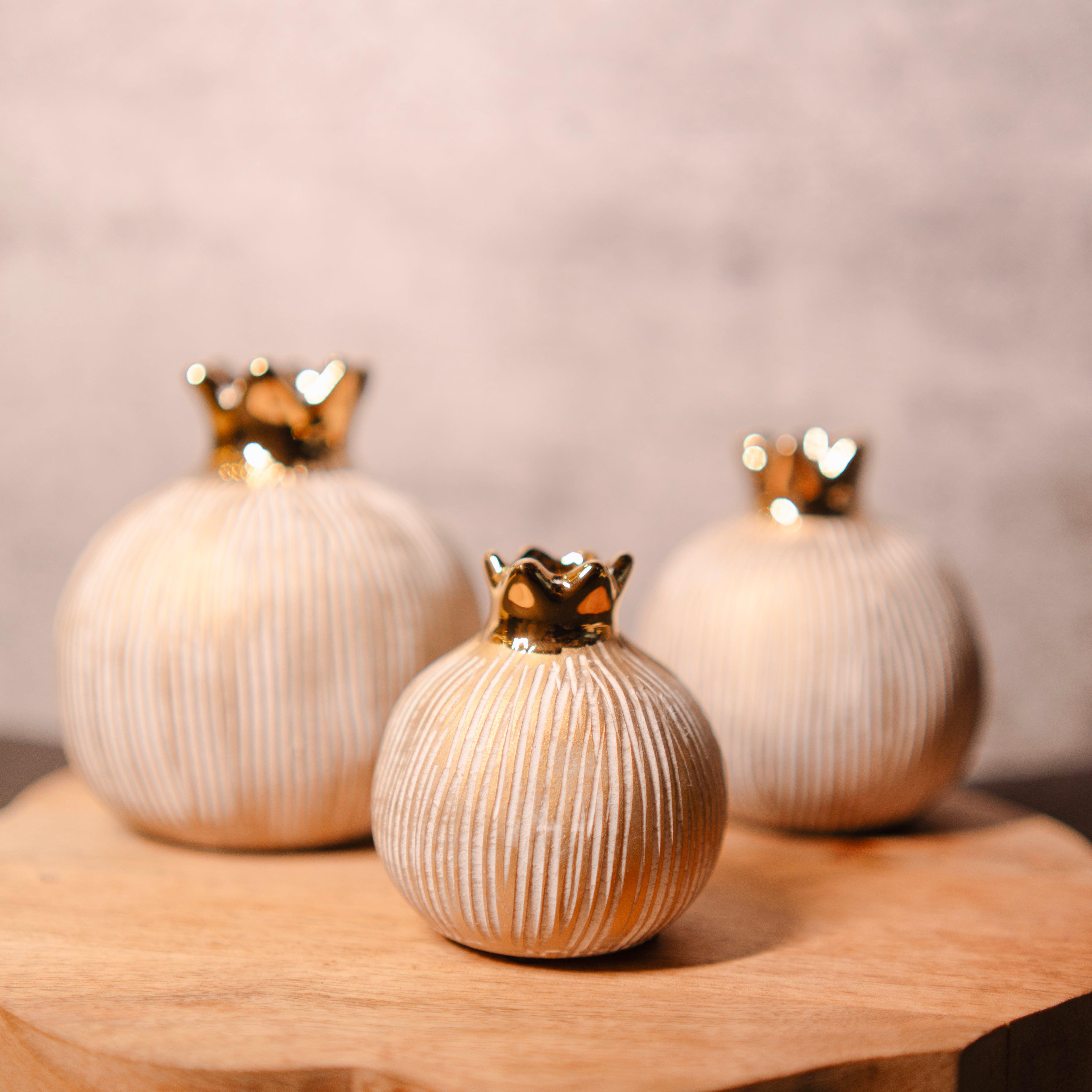 Pomegranate Jewel Vase Set