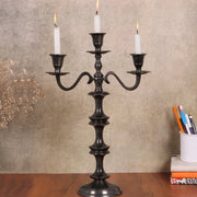Imperium Crested 3-Arm Candleholder