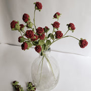 Crochet Mini Rose Stick Set of 2