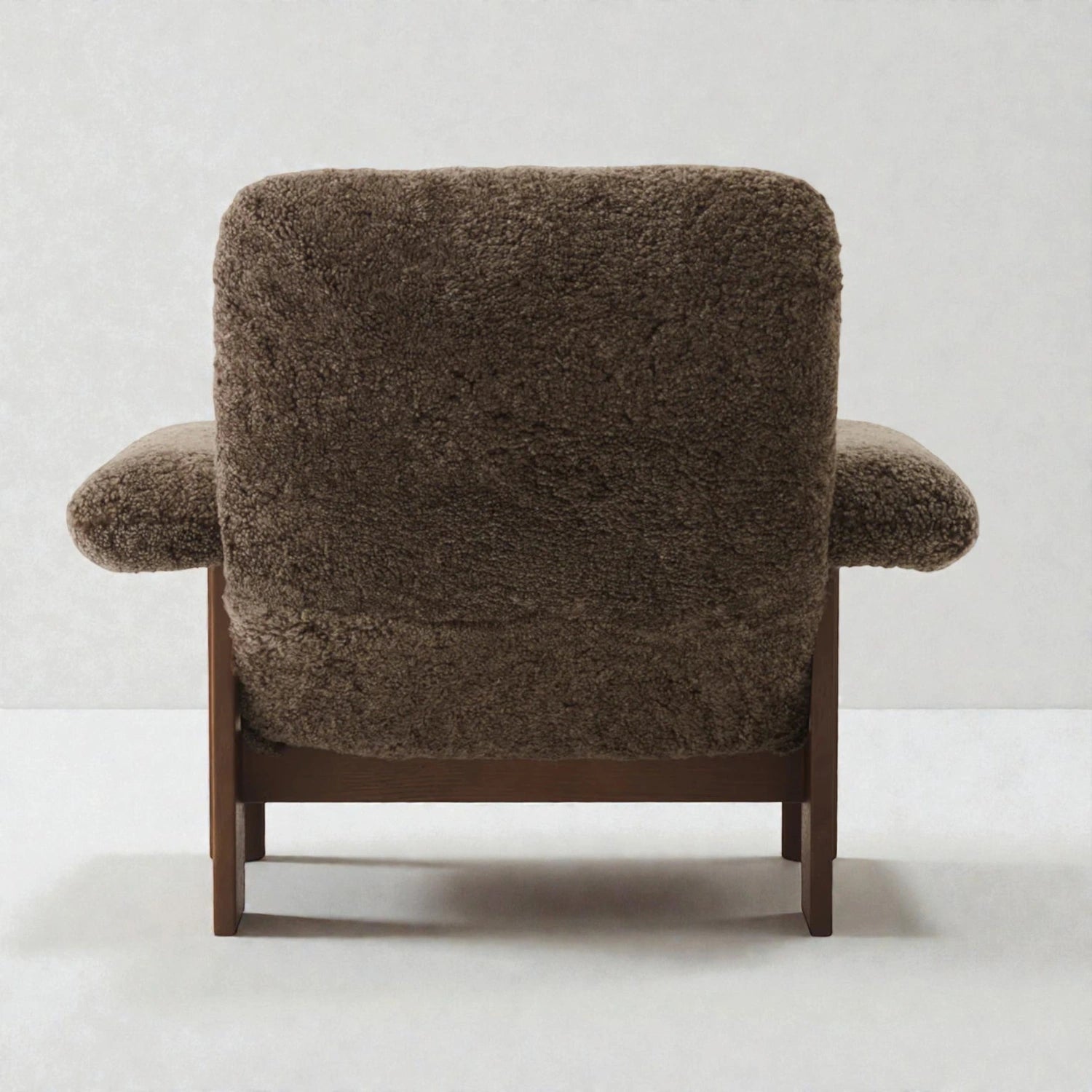 Audo Teak Wood & Fabric Upholstery Armchair