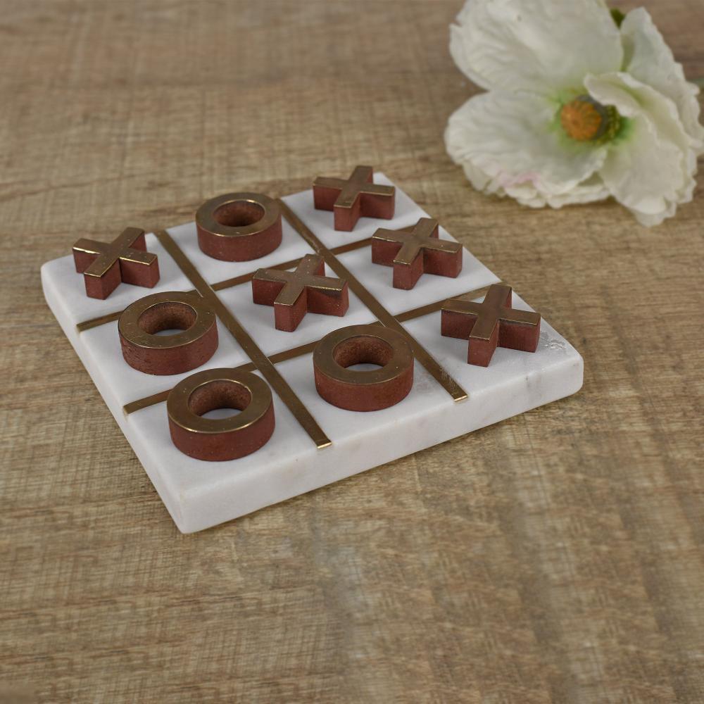 Tic Tac Toe Marble Game In A Gift Box
