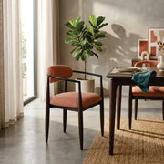 Arlo Upholstered Chair | European Ash Wood Accent Chair