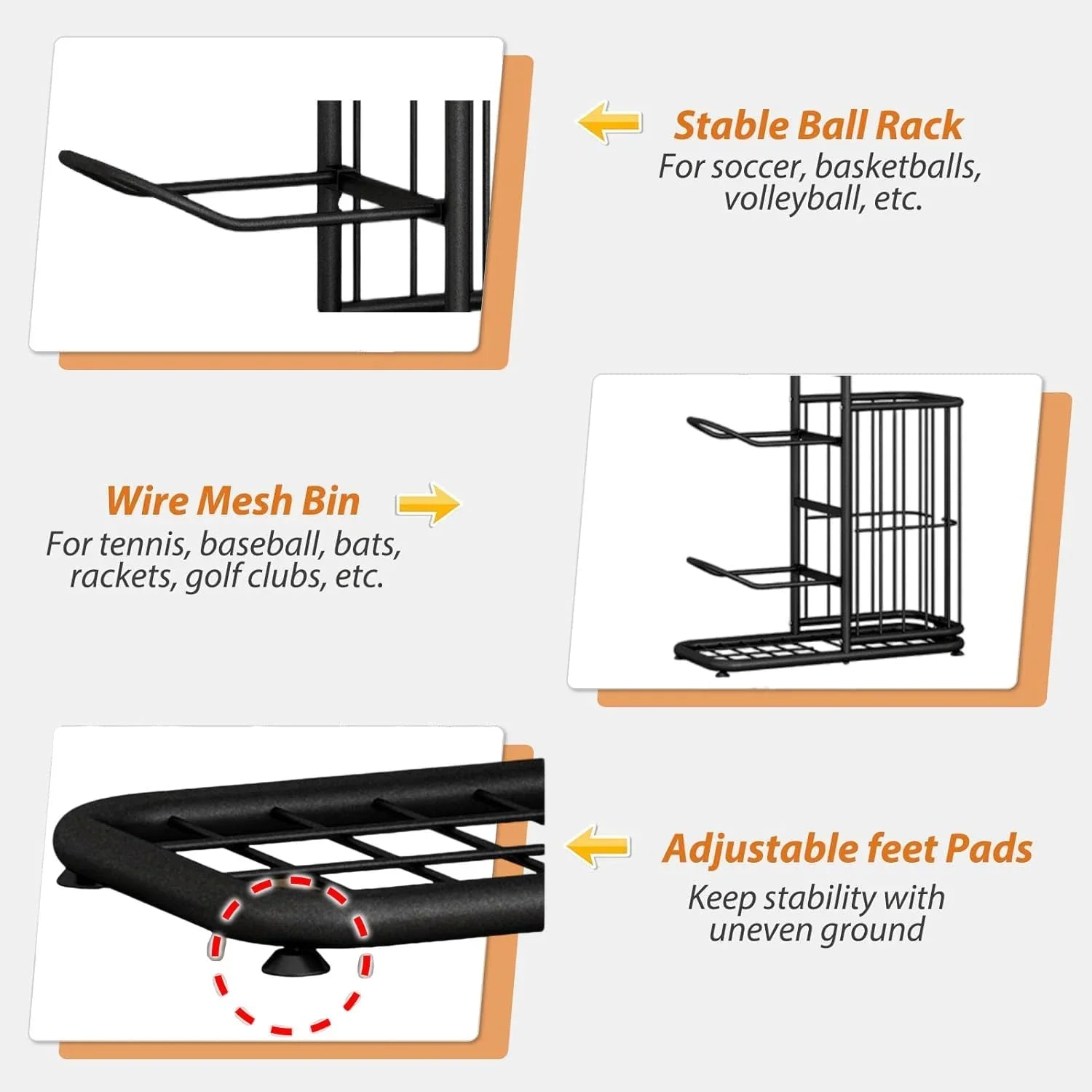 SportsNest Pro Organizer Rack