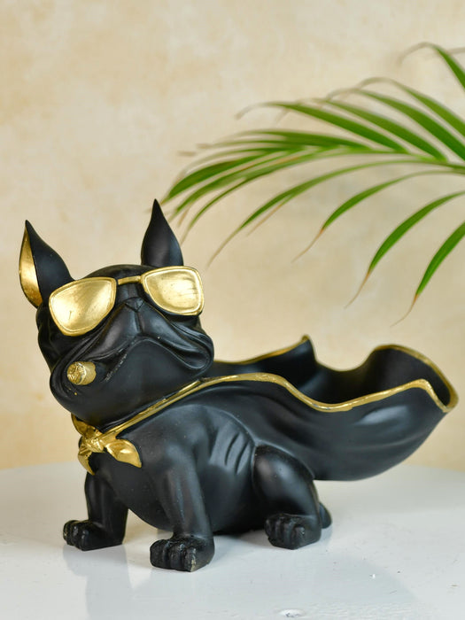 Resin Caped Dog Showpiece