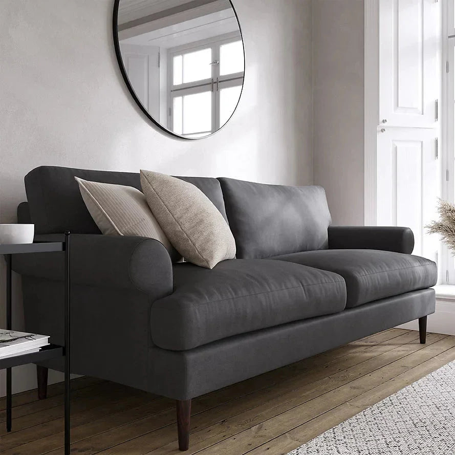 Modena Sofa | Sheesham Wood & Velvet Fabric