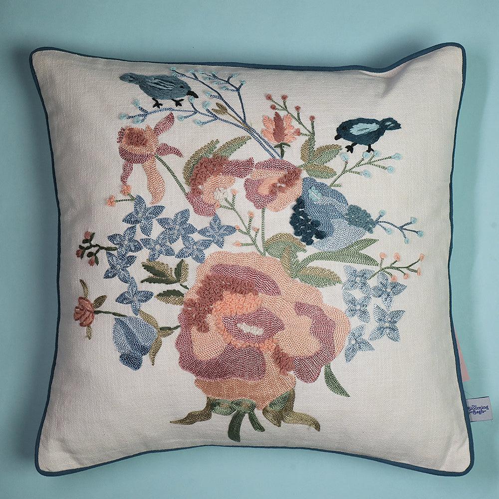 Springtime Peonies Cushion Cover
