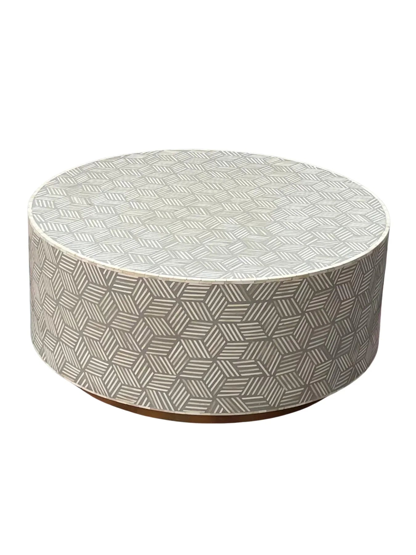 Inlay Round Coffee Table -Geo