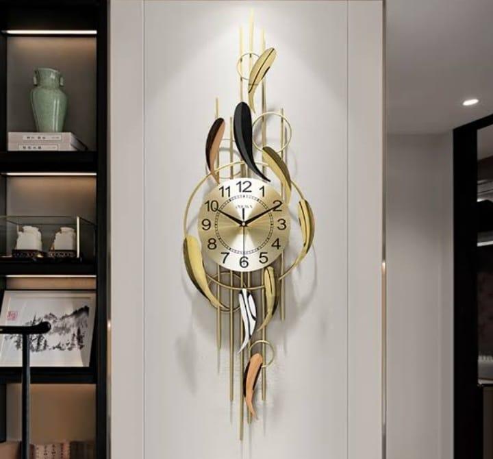 Stylish Black & Gold Wall Clock