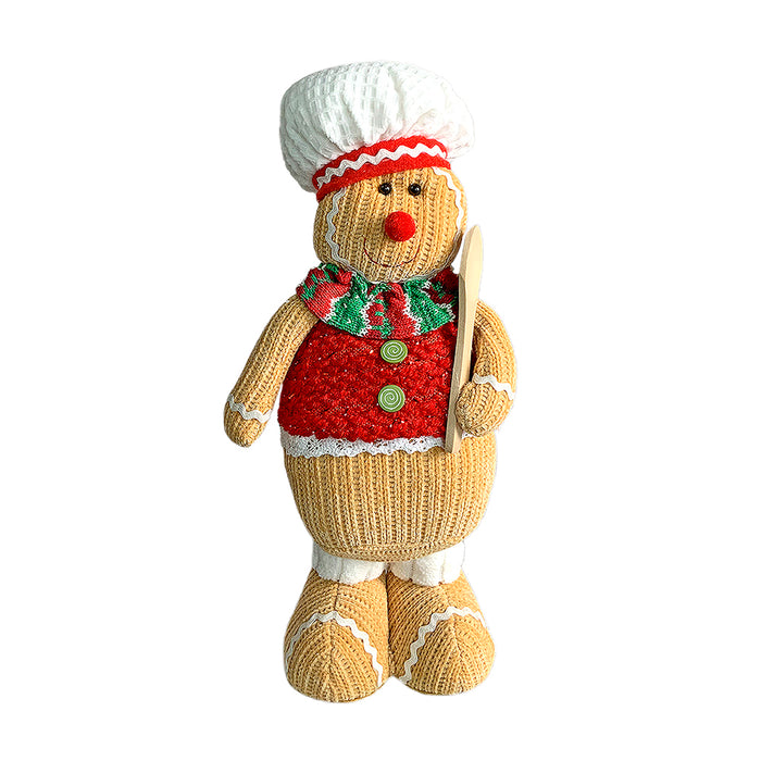 Spoon Gingerbread Self Standing Man Christmas Table Décor and Christmas Decoration