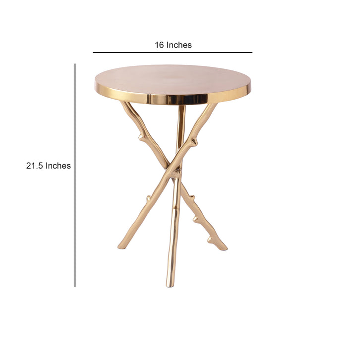 Bamboo Table Gold