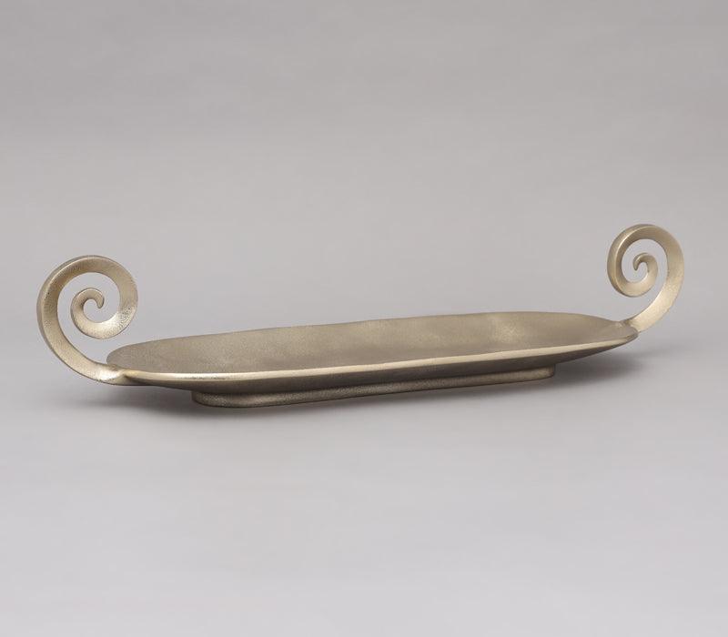 Swirl Platter | Gold Finished