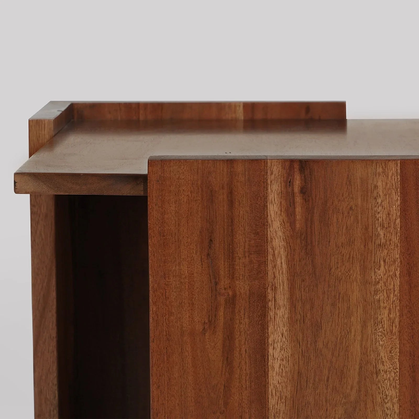 Wharf Acacia Wood Sofa Side Table for Living Room | End Table