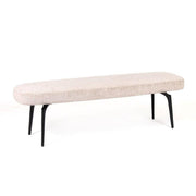 Lunar Bench | Mango Wood Cast Aluminum