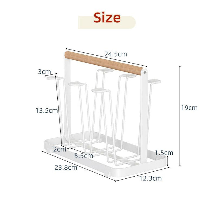 Cowooden-holder-glass-stand-cutlery-stand for Kitchen