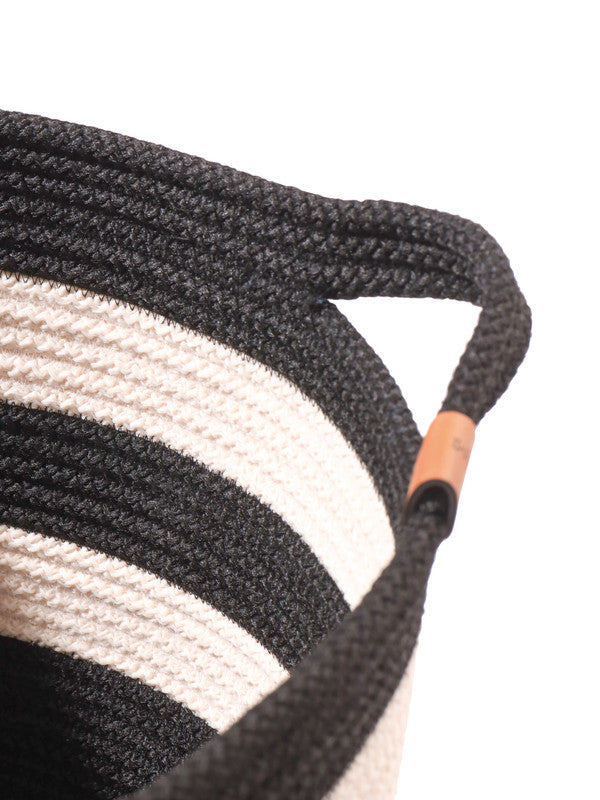 Monochrome Chic Rope Basket