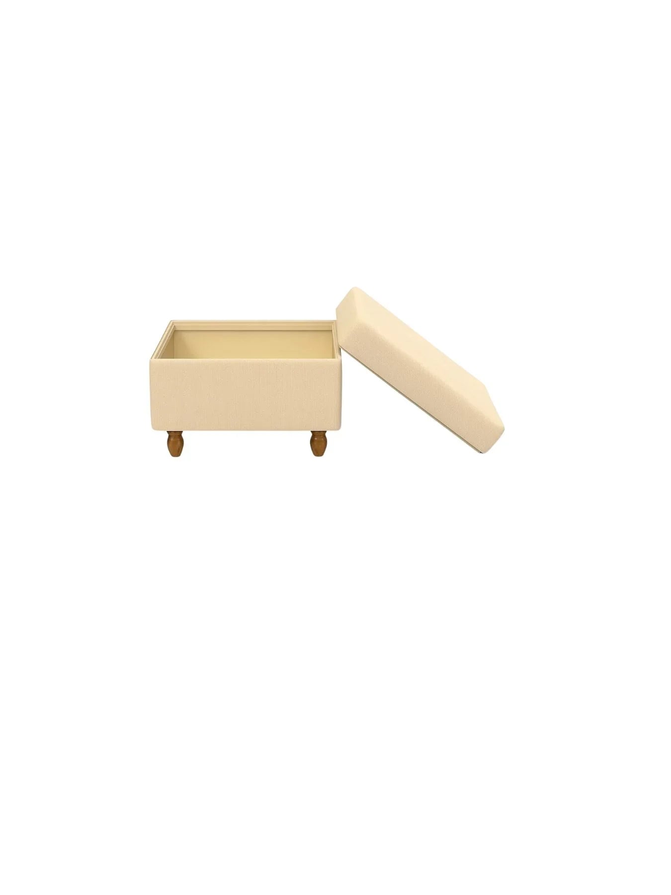 Modern Trunk Storage Ottoman-Beige