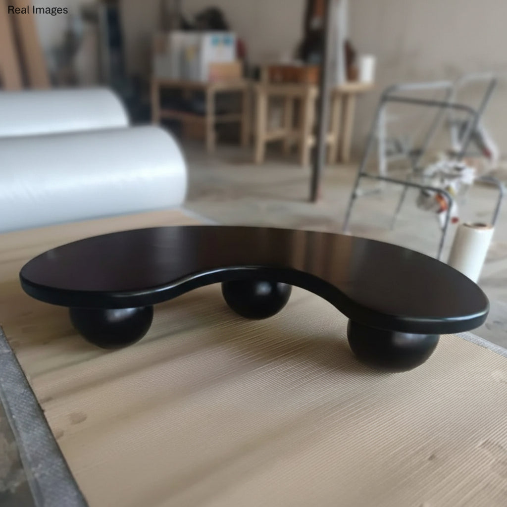 Sleek Solid Mango Wood Center Table for Living Room | Designer Coffee Table