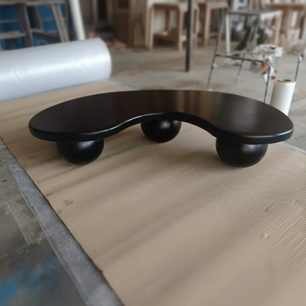 Sleek Solid Mango Wood Center Table for Living Room | Designer Coffee Table