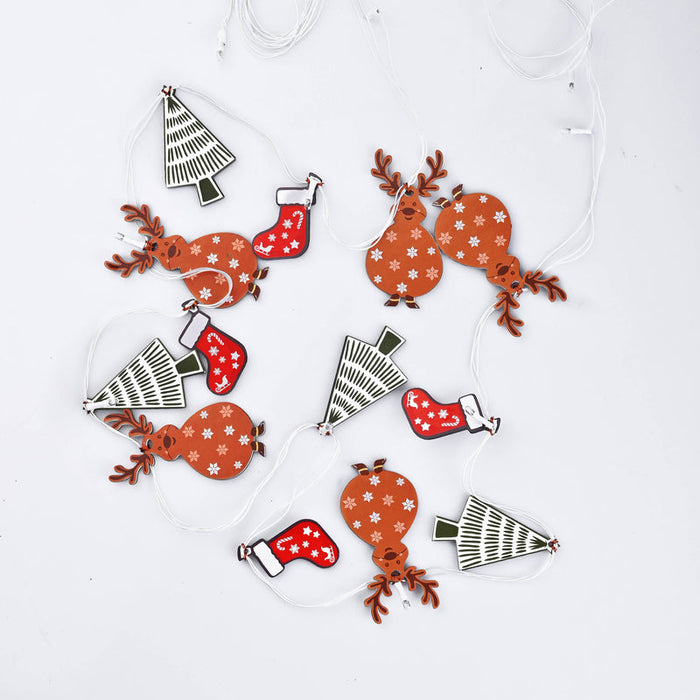 Reindeer - Christmas Tree Light Bunting