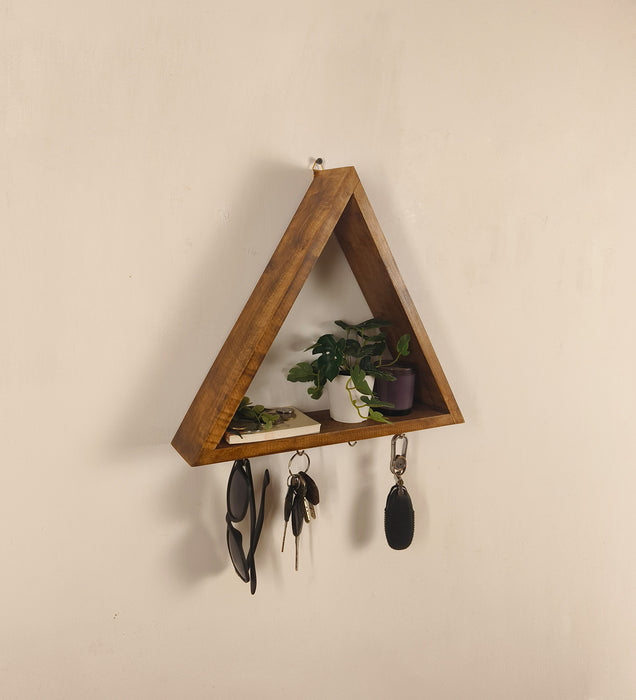 Noah Wooden Wall Organiser With Key Holders | Stylish Key Holder