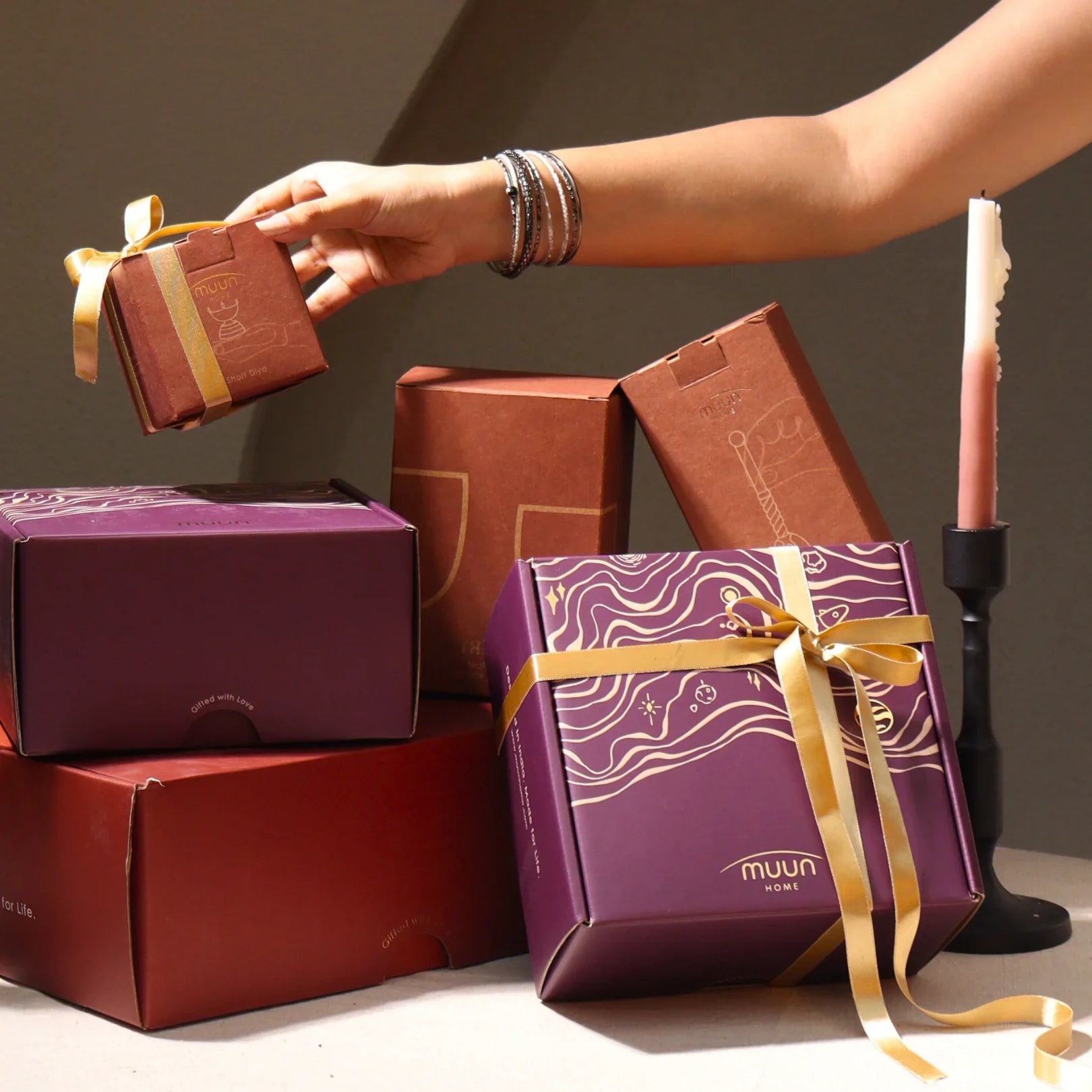 Short Gift Set - Short Diya and Ringing Bell