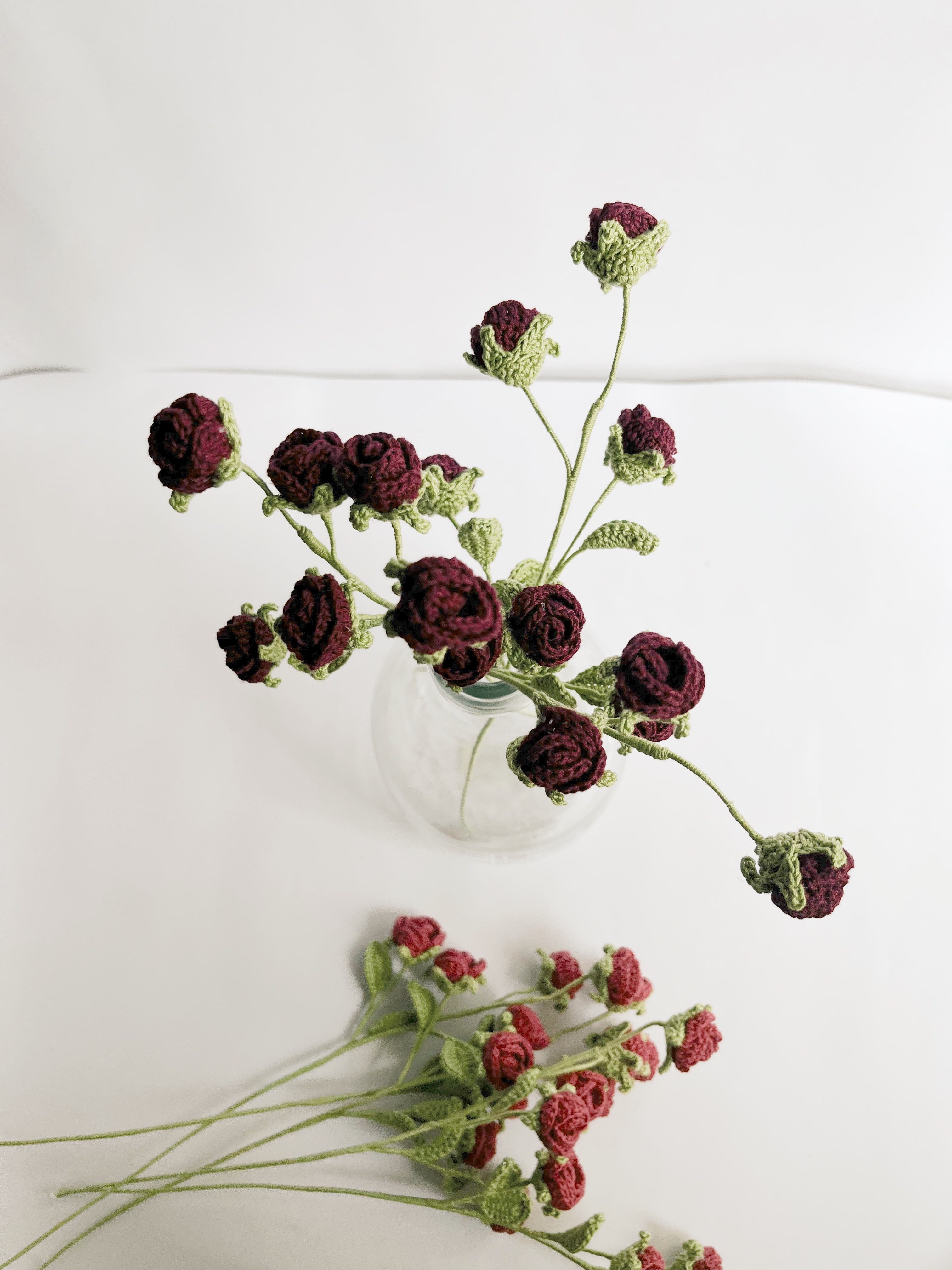 Mini Rose Stick Set Of 2