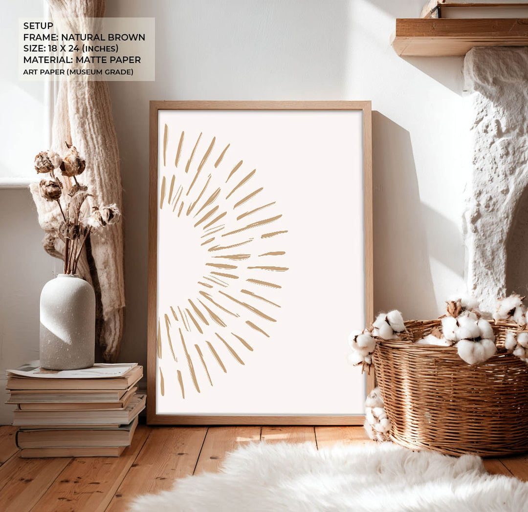 Burst White Wall Painting