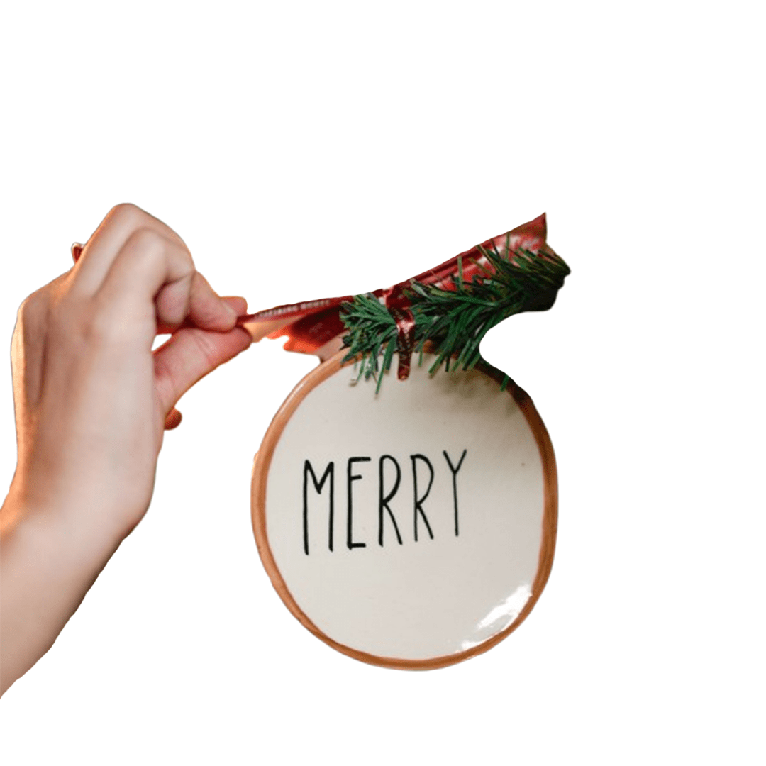 Pack of 4 festive ornaments