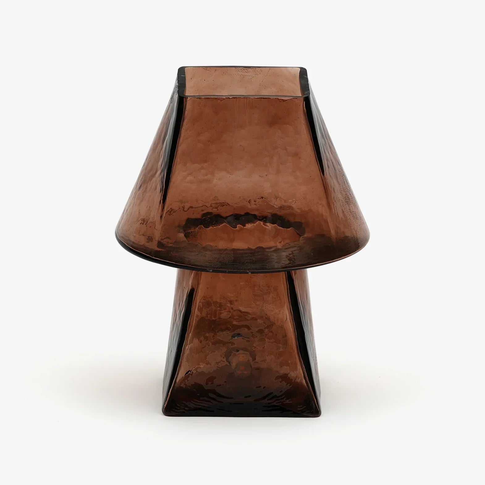 Lueur Clear Glass Table Lamp | Modern Textured Glass Mini Lamp for Home Decor