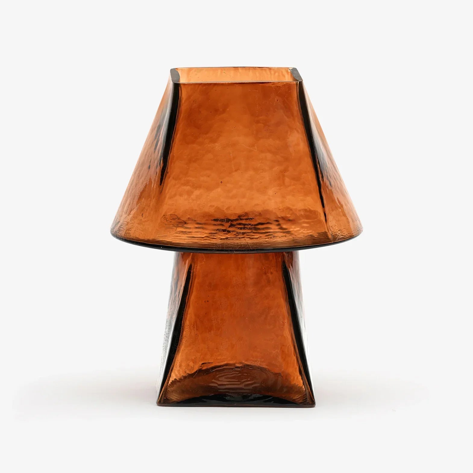 Lueur Clear Glass Table Lamp | Modern Textured Glass Mini Lamp for Home Decor