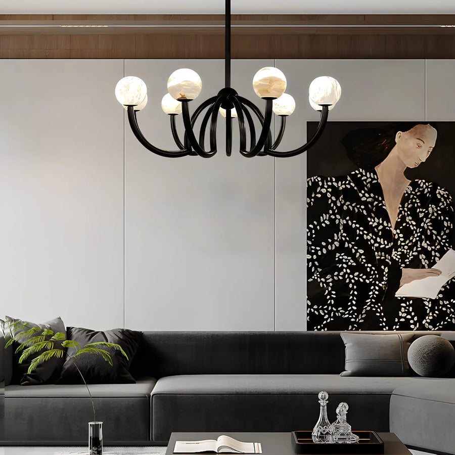 Noir Alabaster chandelier