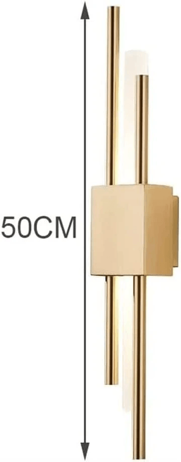 Modern LED Wall Lamp for Bedroom & Living Room | Gold Wall Sconce with Acrylic Shade