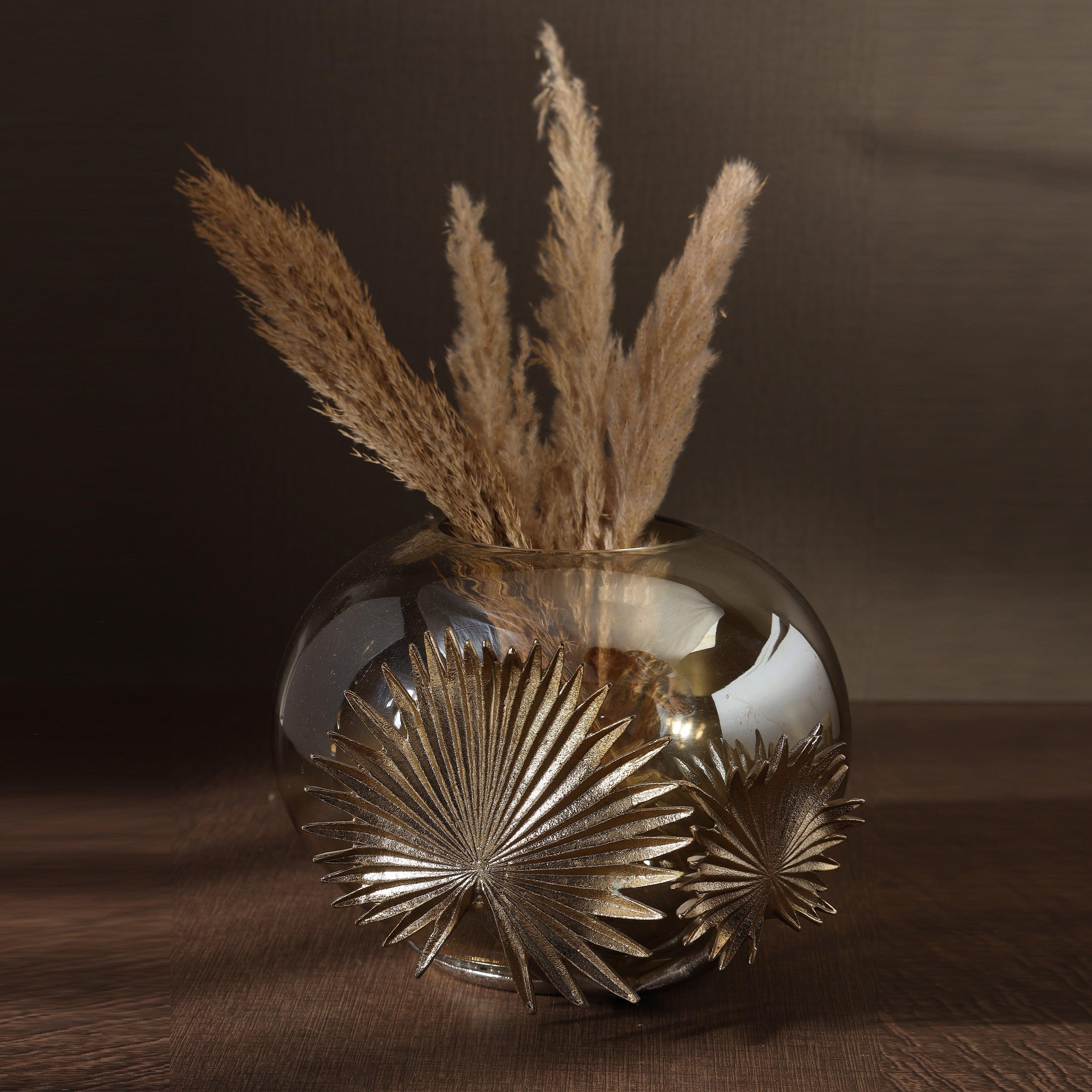 Precious Palm Flower Vase