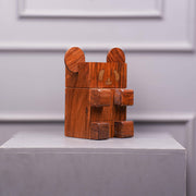 Handcrafted Wooden Panda Piggy Bank