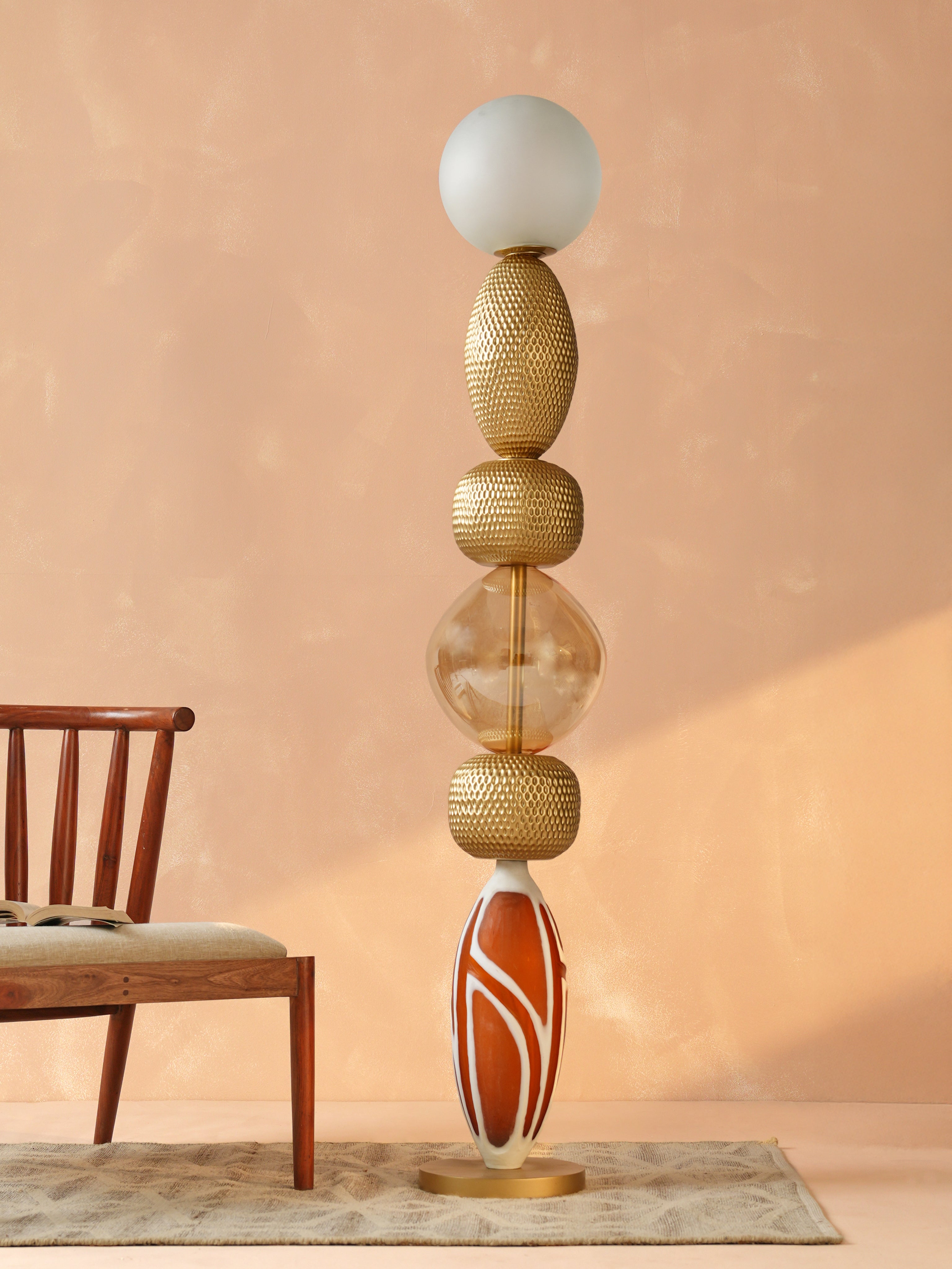 Lagori Gold Floor Lamp