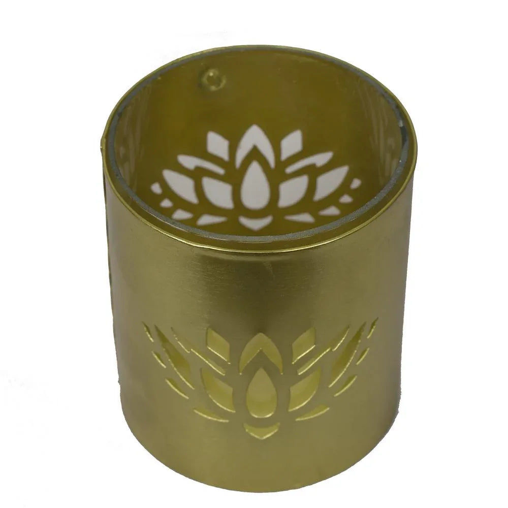 Roshni Lotus Pillar Candle Holder 4 inches