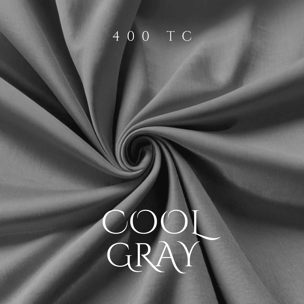 Grey Cotton Bedding Set with 2 Pillow Covers for King Size | Plain Comforter & Elegant Bedding Set | Premium Fabric Bedding set