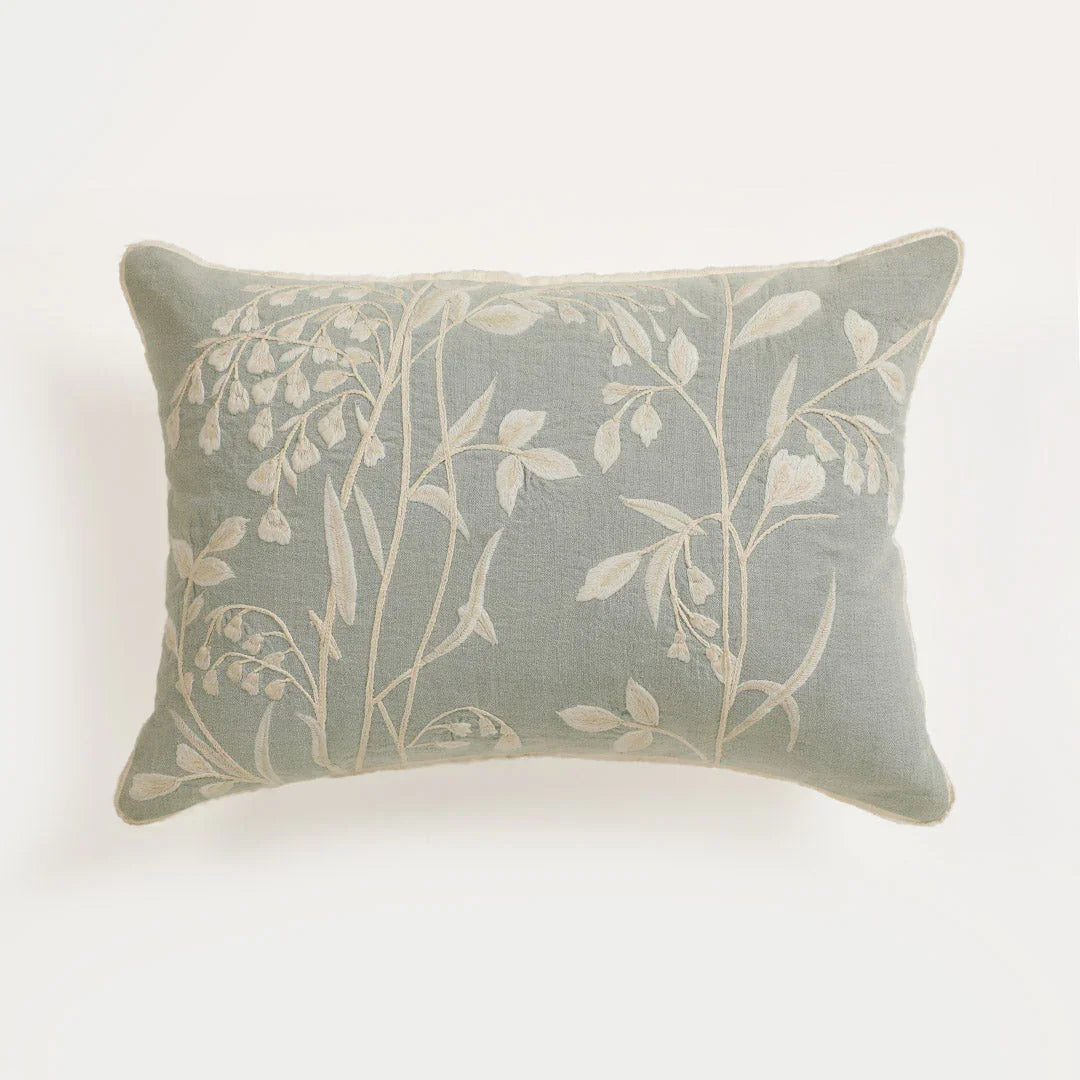 Maverick Floral Embroidered Cushion Cover