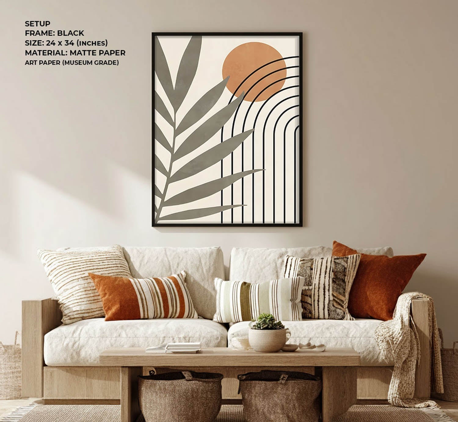 Sunlit Leaves Wall Painting