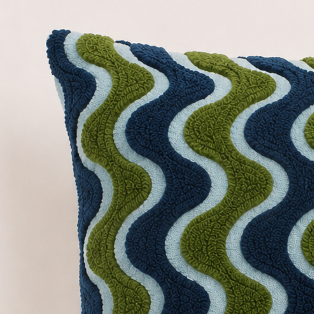 Milky Wave Cushion Cover