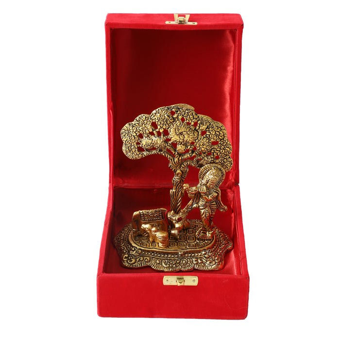 Krishna Idol Presented in a Red Velvet Gift Box