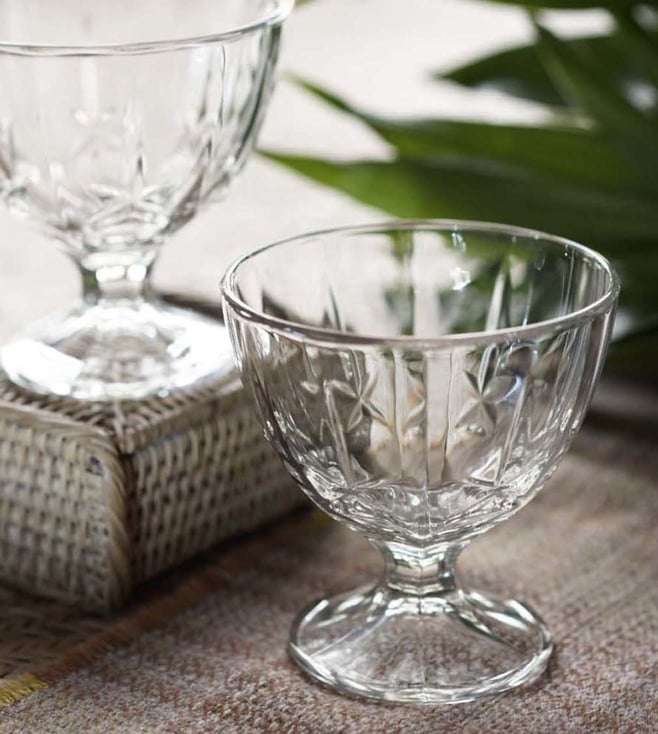 Awaum Glass Ice-cream Dessert Serving Bowl For Home & Gifting - BUY 1 GET 1 FREE