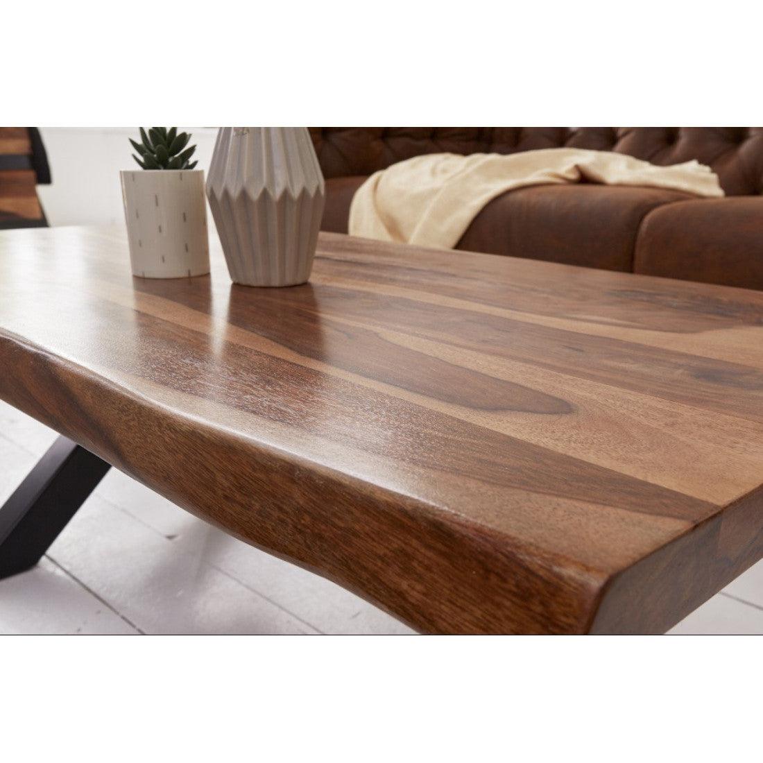Fremont Sheesham Wood Coffee Table for Living Room | Sofa Center Table
