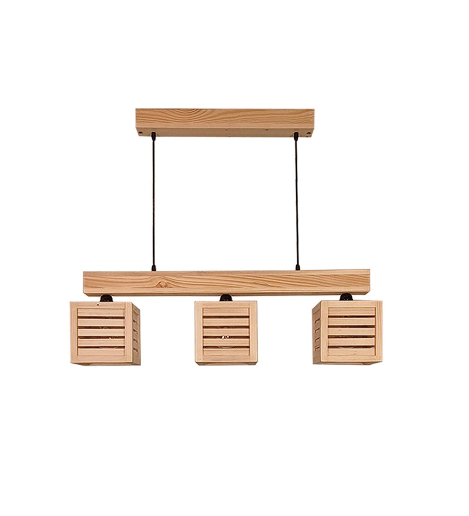 Lyon Wooden 3-Light Pendant Lamp | Trio Hanging Lamps