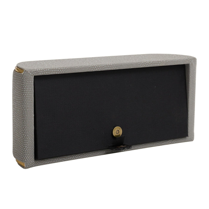 Sleek Slant Leather Napkin Box | Tissue Paper Holder