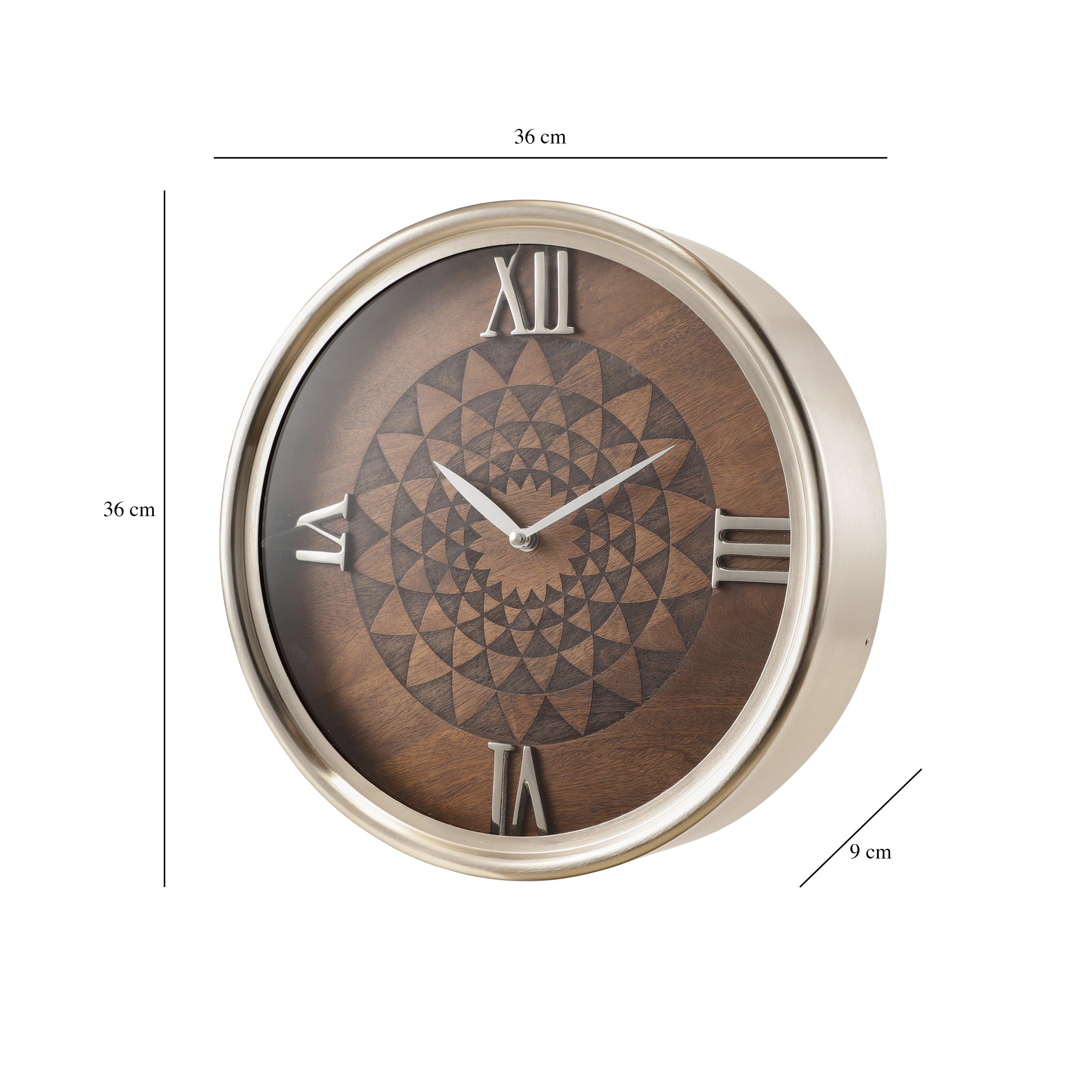 Luxe Woodcraft Wall Clock