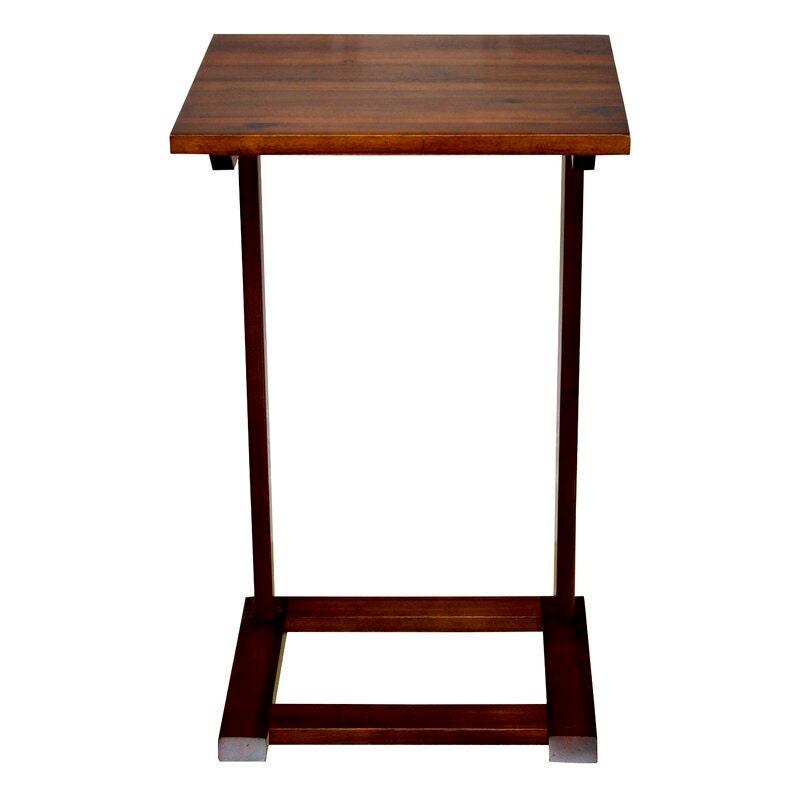 Ello Sheesham End Table | Wooden Side Table for Living Room | Small Corner Table