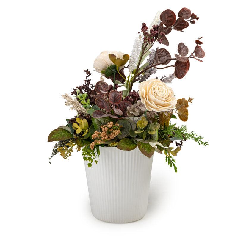 Flower Pot And Solawood Arrangment