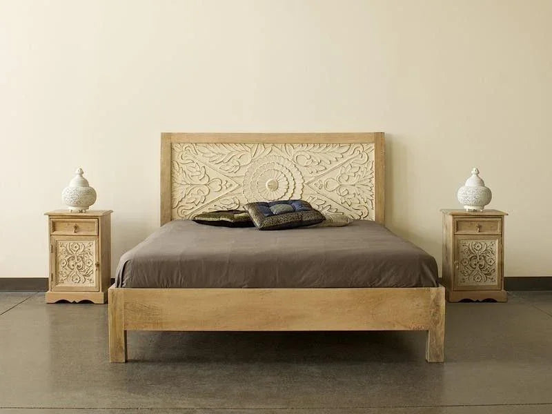 Novel Carved Wooden Bed