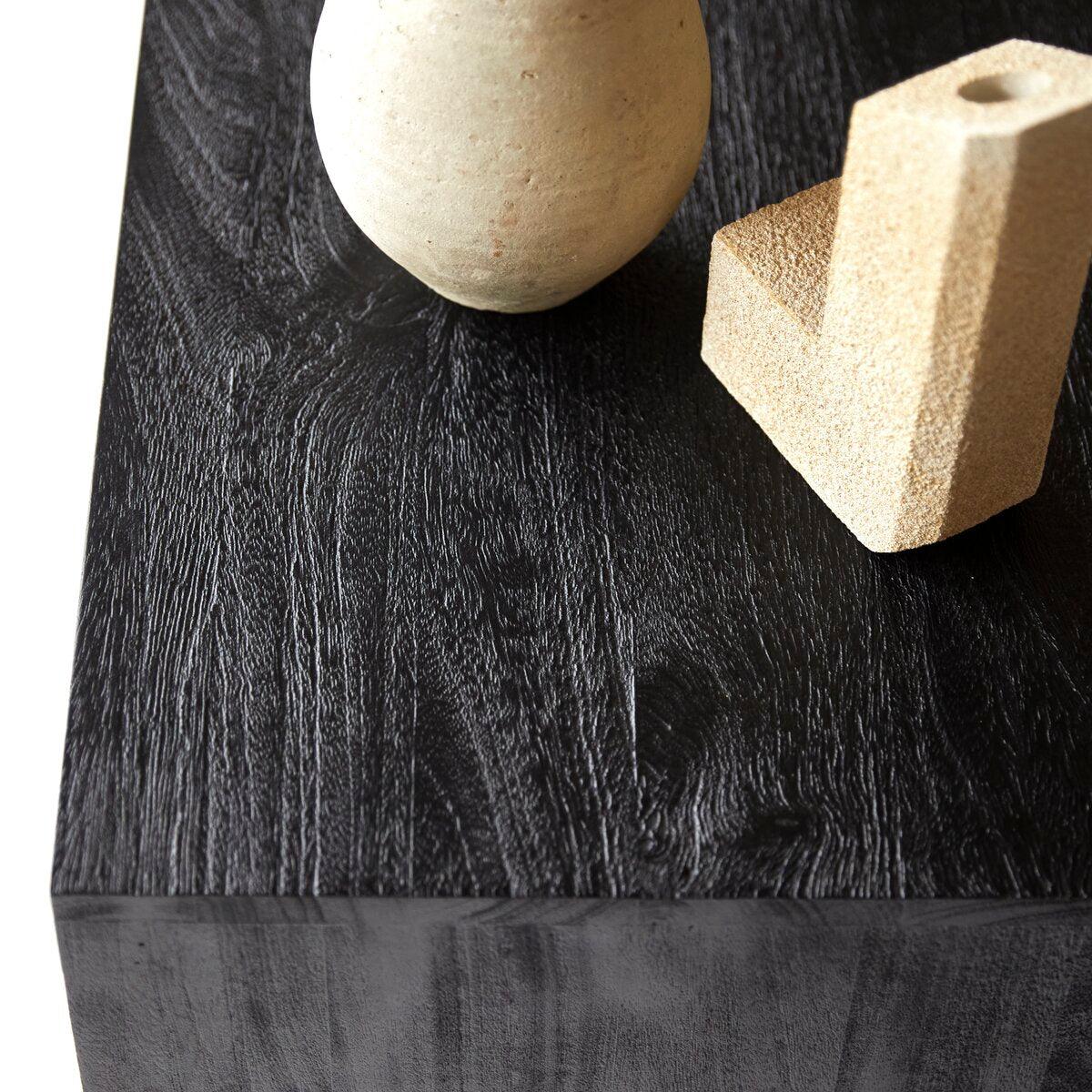 Toriri Solid Mango Wood Chest Of Drawers In Rustic Black Finish